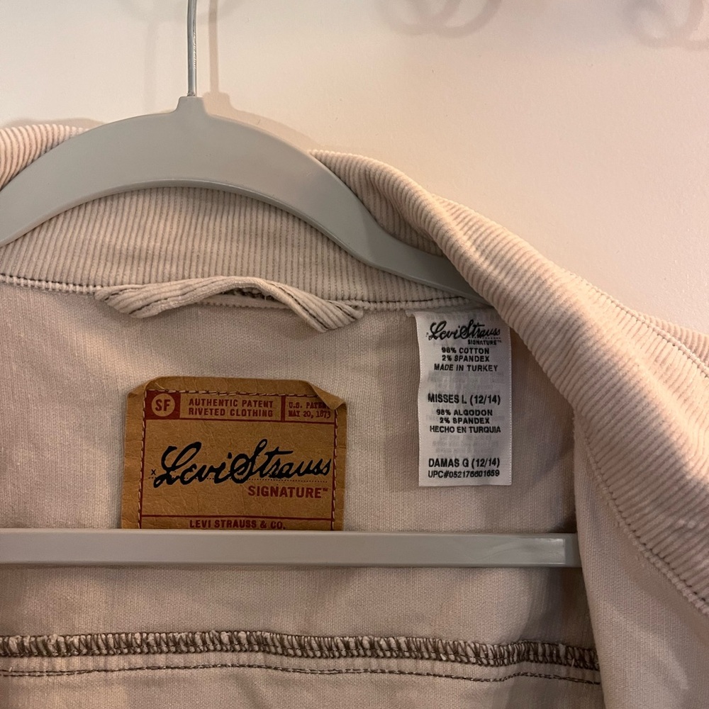 Levi's Light Beige Denim Jacket - Picture 3 of 4
